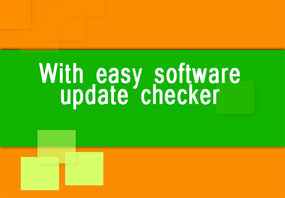 With easy software update checker